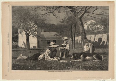 De Nooning, uit Harper door Winslow Homer