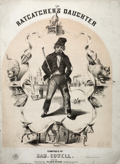 De dochter van de rattenvanger - Bladmuziekomslag door Winslow Homer