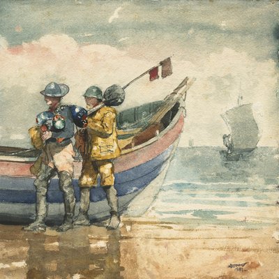 De terugkeer, Tynemouth door Winslow Homer