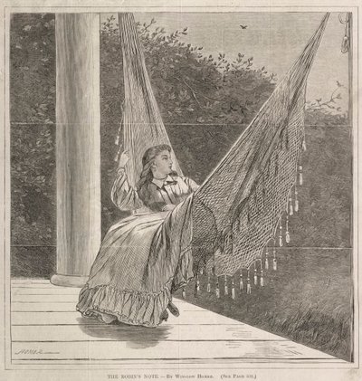 De Robins Note, 1870 door Winslow Homer