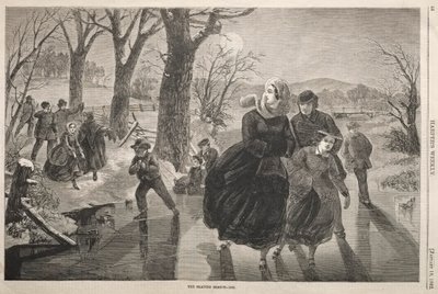 Het schaatsseizoen - 1862, 1862 door Winslow Homer
