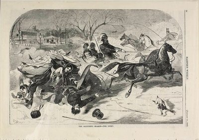 De sleeën - de ommekeer door Winslow Homer