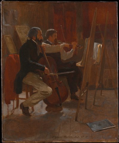 Het atelier door Winslow Homer
