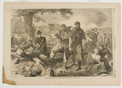De chirurg aan het werk aan de achterkant tijdens een verloving door Winslow Homer