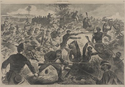 De oorlog voor de Unie - Een bajonetaanval door Winslow Homer