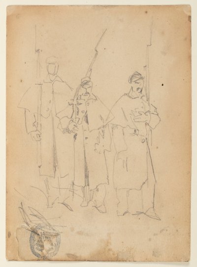 Drie Soldaten door Winslow Homer