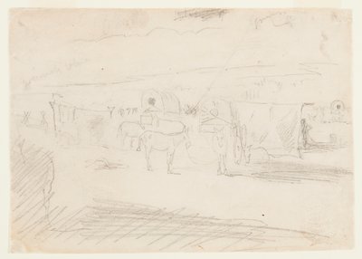 Trein van Legerwagens door Winslow Homer