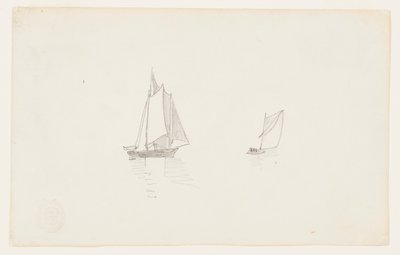 Twee-mast Schoener door Winslow Homer