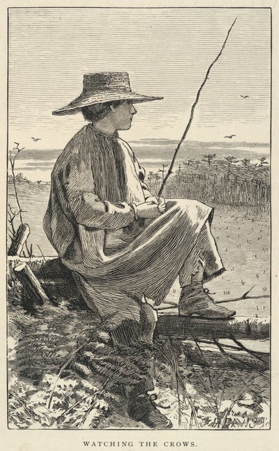 Kijken naar de kraaien, uit Onze Jonge Mensen, juni 1868 door Winslow Homer
