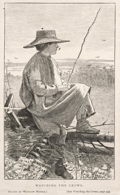 Kijken naar de kraaien door Winslow Homer