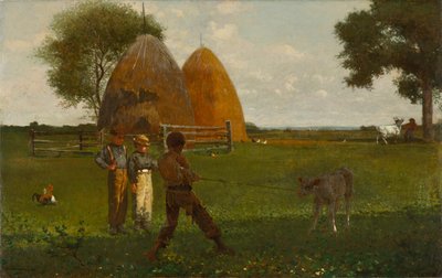 Het spenen van het kalf door Winslow Homer
