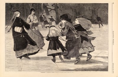 "Winter"- Een schaatsscène, uit Harper