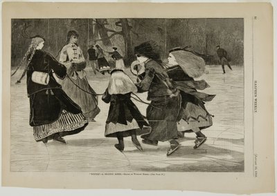 "Winter" - Schaatsscène door Winslow Homer