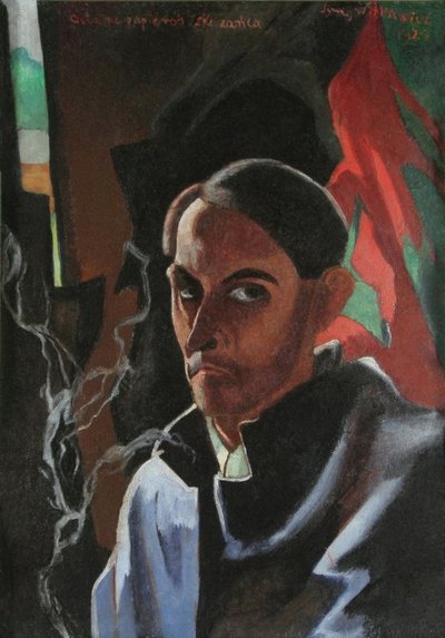 De laatste sigaret van de veroordeelde zelfportret, 1924 door Witkacy
