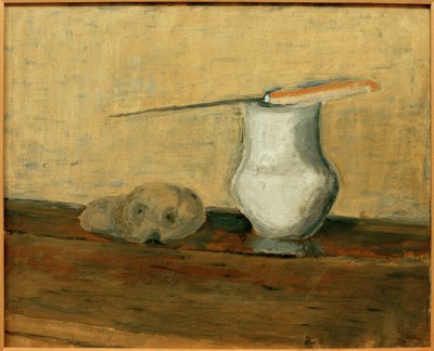 Witte kan met aardappelen door Wladimir F. Tatlin