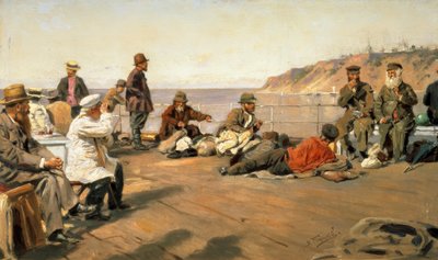 Aan Dek door Wladimir Jegorowitsch Makowski