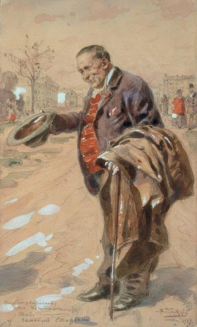 De galante oudere heer door Wladimir Jegorowitsch Makowski