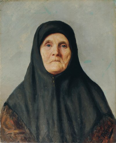 Portret van een Oekraïense boerin door Wladimir Nikolajewitsch Ptscholin