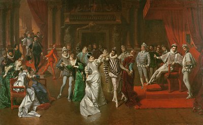 Een bal van het hof van Hendrik Valois door Wladyslaw Bakalowicz