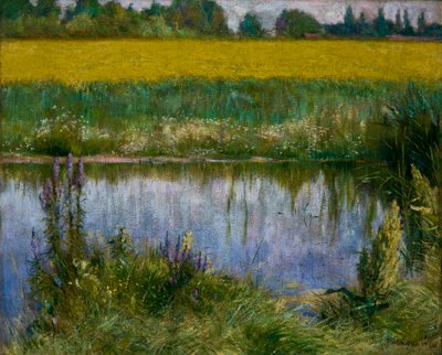 Veld van Lupine door Wladyslaw Podkowinski
