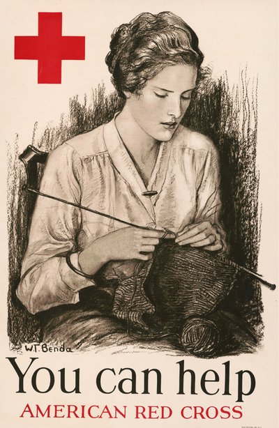 Je kunt helpen - Amerikaanse Rode Kruis, 1918 door Wladyslaw Theodor Benda