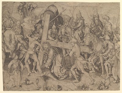 Christus draagt het kruis, kopie door Wolf Huber