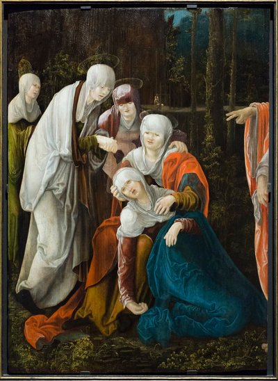 Christus neemt afscheid van zijn moeder door Wolf Huber