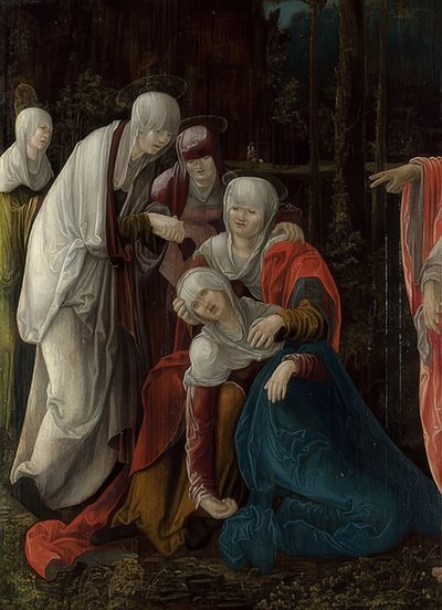 Het afscheid van Christus van Maria (fragment) door Wolf Huber