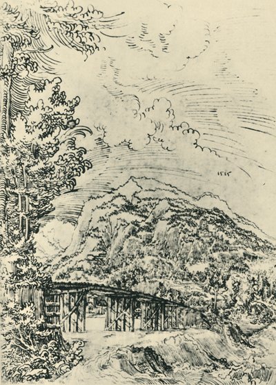 Landschap, 1515, 1943 door Wolf Huber
