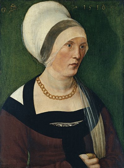 Portret van een vrouw door Wolf Traut