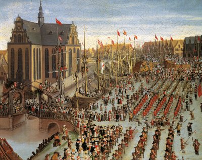 Frederik III verklaart Deense kroon erfelijk voor de Staten-Generaal in Kopenhagen in 1660 door Wolfgang Heimbach