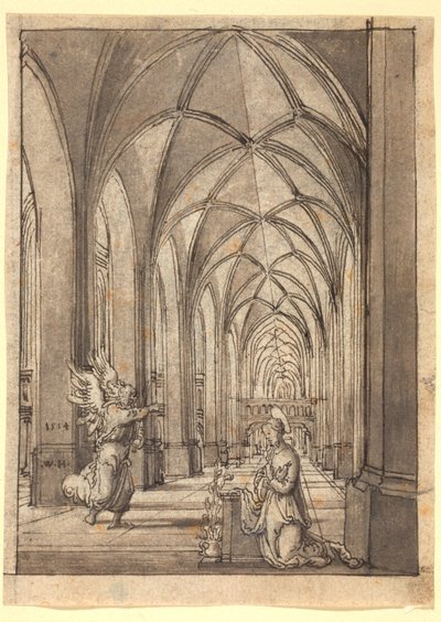De annunciatie door Wolfgang Huber