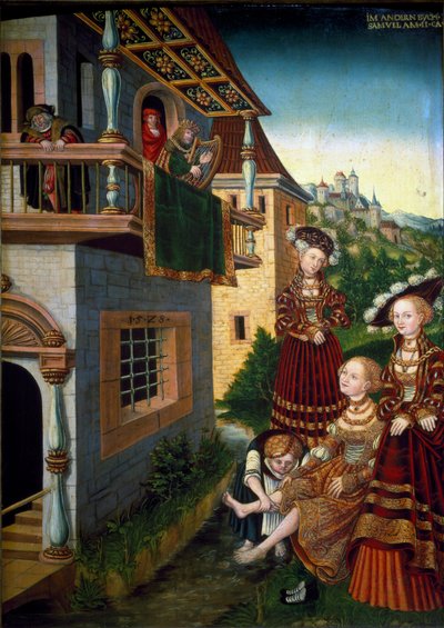 Bathseba in bad door Wolfgang Krodel
