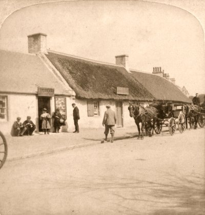 De Geboorteplaats van Robert Burns, Ayr, Schotland, 1896 door Works and Sun Sculpture Studios