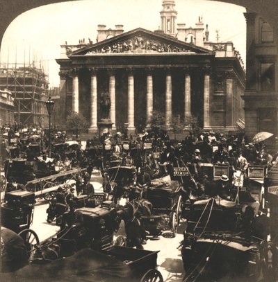 De Koninklijke Beurs, Londen, 1896 door Works and Sun Sculpture Studios