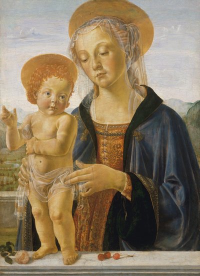 Madonna en Kind, ca. 1470 door Workshop of Andrea del Verrocchio