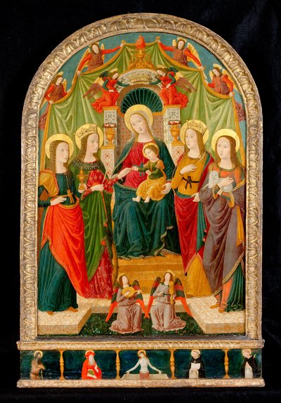 Het Mystieke Huwelijk van Sint Catharina door Benozzo di Lese di Sandro Gozzoli