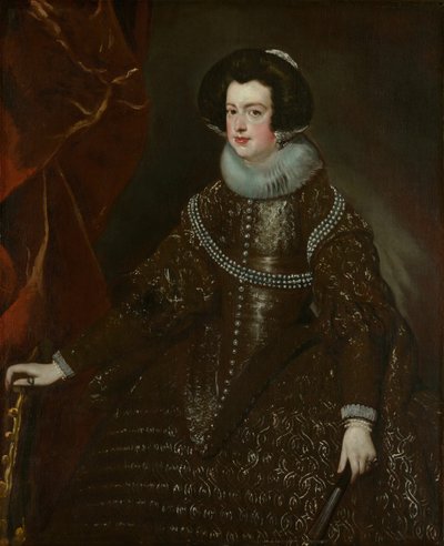 Isabella van Bourbon, Vrouw van Filips IV van Spanje door Workshop of Diego Velazquez