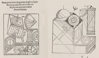 Horologiographia, na de vorige editie door Sebast. Munsterum door Workshop of Hans Holbein the Younger