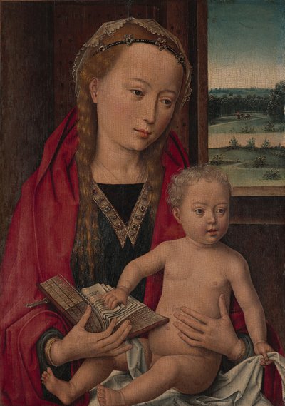 Maagd en kind door Workshop of Hans Memling