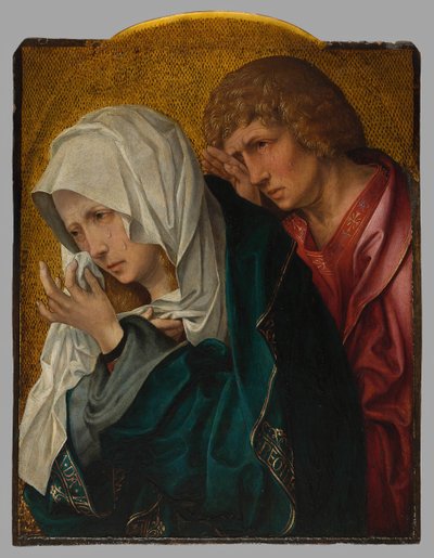 De Maagd en Sint Johannes de Evangelist, ca. 1520 door Workshop of Jacob Cornelisz. van Oostsanen
