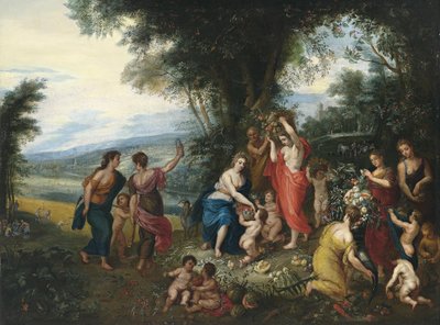 Allegorie van de zomer door Workshop of Jan Brueghel the Elder