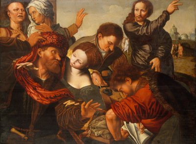 De roeping van Matteüs door Workshop of Jan Sanders van Hemessen