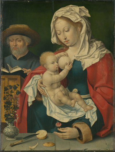 Heilige Familie door Workshop of Joos van Cleve
