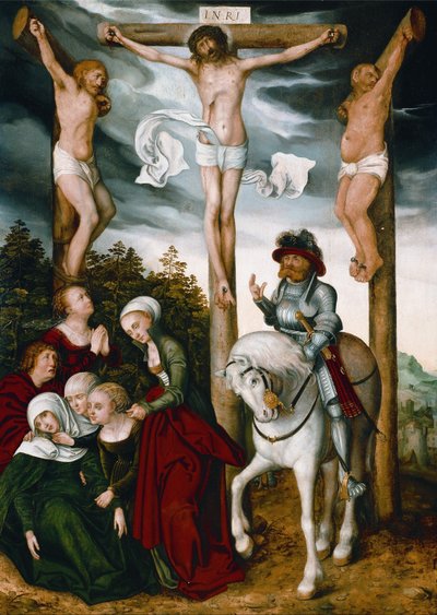 Kruisiging van Christus door workshop of Lucas Cranach the Elder