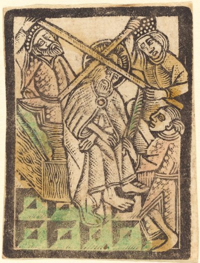 Christus met Doornenkroon door Workshop of Master of the Aachen Madonna