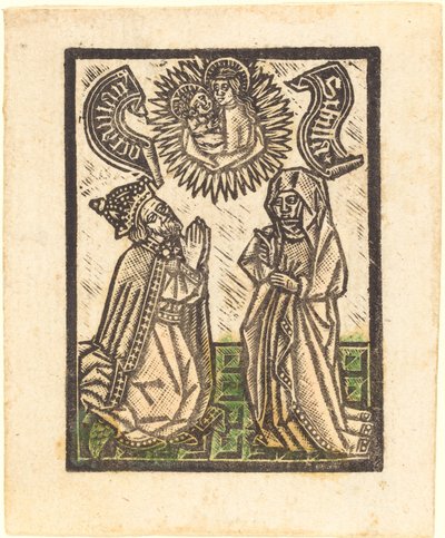 Keizer Octavianus en de Sibylle door Workshop of Master of the Aachen Madonna