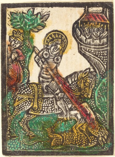 Heilige Joris door Workshop of Master of the Aachen Madonna