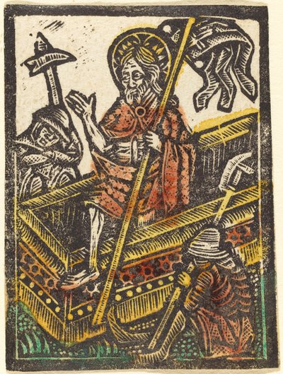 De Opstanding door Workshop of Master of the Aachen Madonna