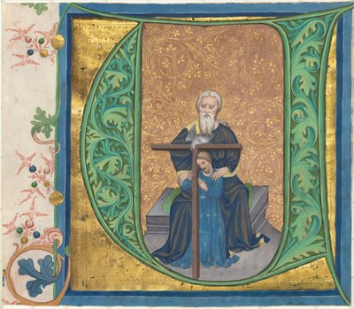 De Drie-eenheid door Workshop of Master of the Gerona Martyrology